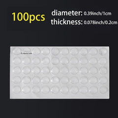 100pcs Clear Rubber Bumpers Self Adhesive Buffer Pads