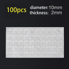100pcs Clear Rubber Bumpers Self Adhesive Buffer Pads