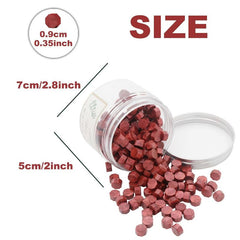 200pcs Wine Red Seal Wax Beads for Wax Seal Stamp