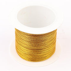 22 Yards Metallic Cord Tinsel Rope for Crafting Jewelry Wrapping Ribbons