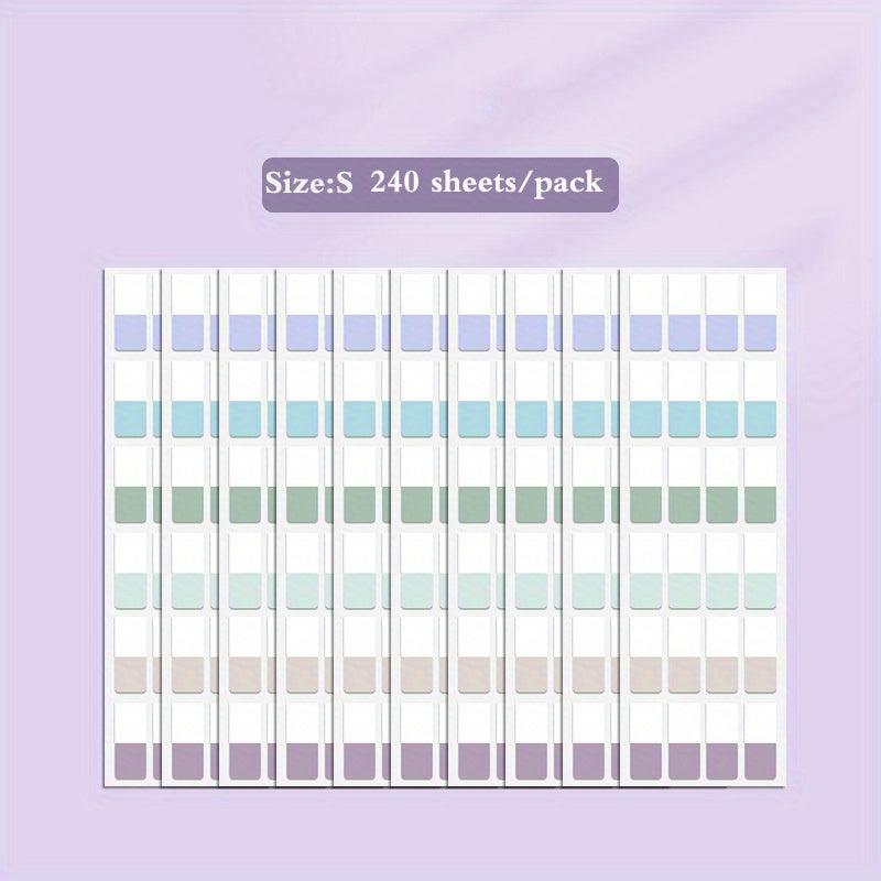 Pack of 240 Adhesive Index Tabs for Notebooks