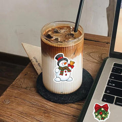 50pcs Christmas Stickers for Water Bottles Laptops DIY Projects