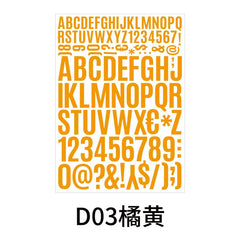 Alphanumeric Sticker Vinyl Waterproof Adhesive for DIY Mail