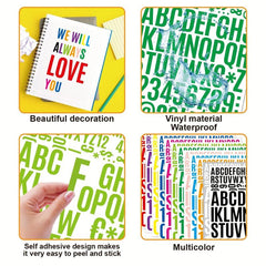 Alphanumeric Sticker Vinyl Waterproof Adhesive for DIY Mail