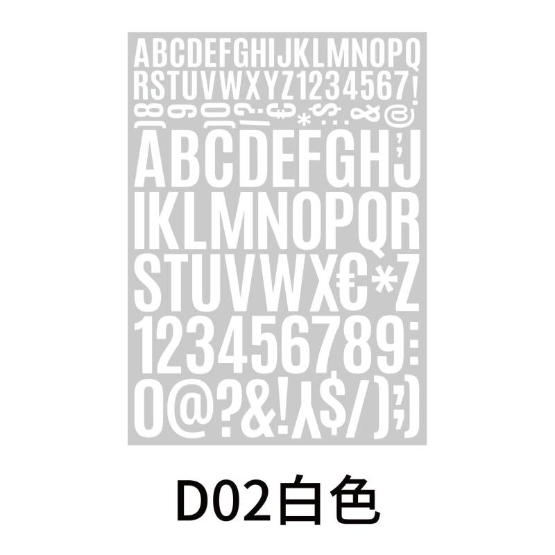 Alphanumeric Sticker Vinyl Waterproof Adhesive for DIY Mail