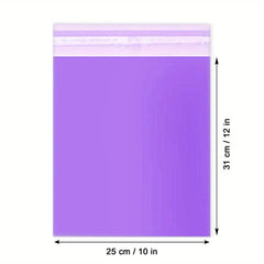 100pcs 10x12 Inch Purple Poly Mailers Self Sealing Envelopes Boutique Bags