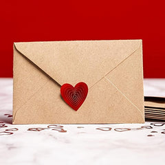 500pcs Thank You Love Heart Shape Stickers Holiday Decoration Gift Series Labels