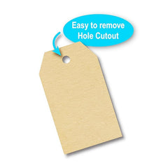 Brown Gift Tags Stickers Roll Scrapbooking Label Stickers