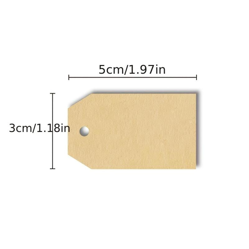 Brown Gift Tags Stickers Roll Scrapbooking Label Stickers