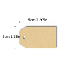 Brown Gift Tags Stickers Roll Scrapbooking Label Stickers