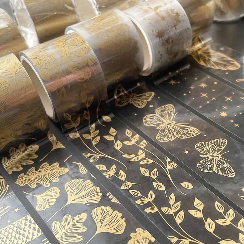 Glamorous Bronzing Decorative Tape for Journals