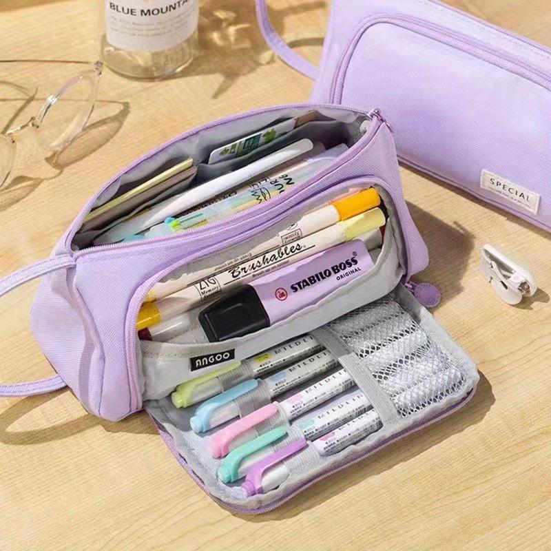 Big Capacity Pencil Case Pouch Pen Case School College Office Organizer