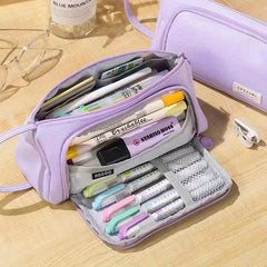 Big Capacity Pencil Case Pouch Pen Case School College Office Organizer