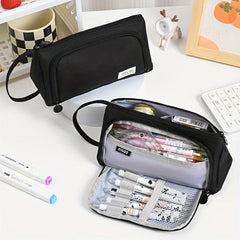 Big Capacity Pencil Case Pouch Pen Case School College Office Organizer