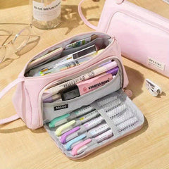 Big Capacity Pencil Case Pouch Pen Case School College Office Organizer