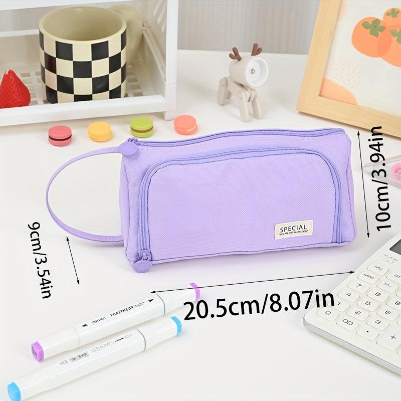 Big Capacity Pencil Case Pouch Pen Case School College Office Organizer