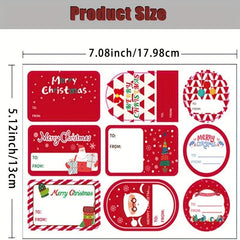 10 Sheets Christmas Slice Sticker Self Adhesive Decoration Gift Series