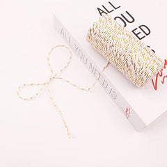 Golden and Rope Thread Clothing Accessories Tag Rope Column 100m