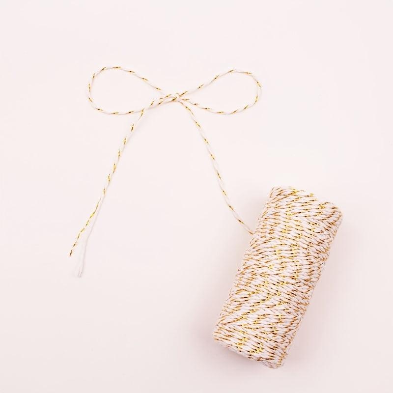 Golden and Rope Thread Clothing Accessories Tag Rope Column 100m
