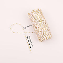 Golden and Rope Thread Clothing Accessories Tag Rope Column 100m