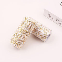 Golden and Rope Thread Clothing Accessories Tag Rope Column 100m