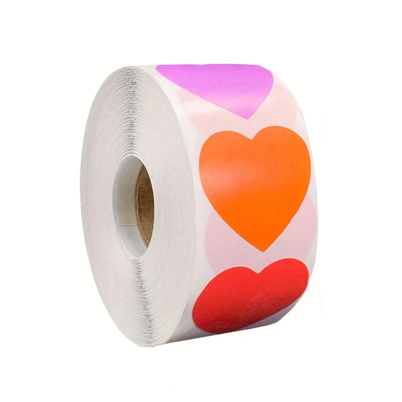 500pcs Colorful Heart Label Sticker Dots Kids Toy Stickers Teacher Reward