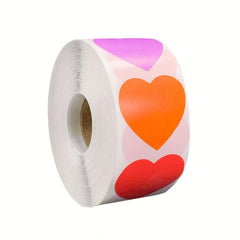 500pcs Colorful Heart Label Sticker Dots Kids Toy Stickers Teacher Reward