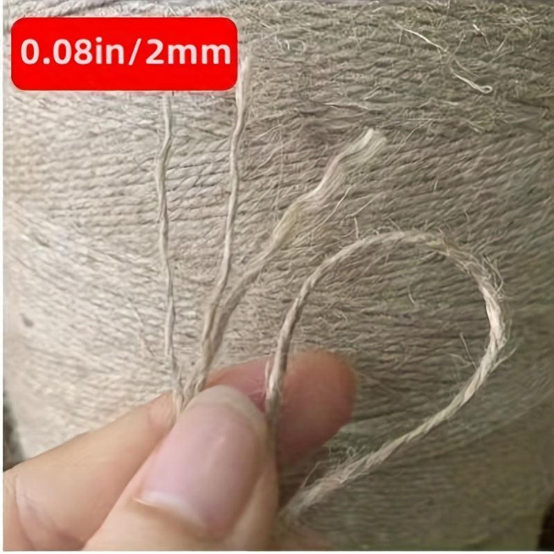 2mm 656ft Hemp Rope for Gift Wrapping Crafts DIY Sewing Parties Weddings