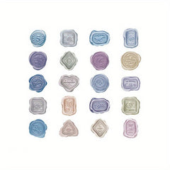 40pc Retro Wax Stickers Envelope Seals DIY Materials