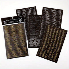 4pcs Vintage English Poetry Sticker Pack Memories Scrapbooking Label Journal