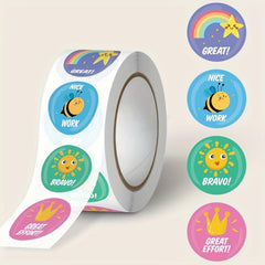 500pcs Cartoon Reward Stickers 2 1inch Praise Stickers