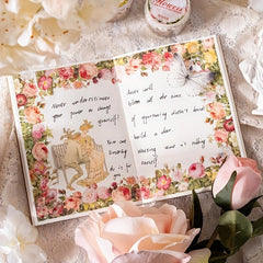Vintage Plant Flower Rose Washi Tape 1.18in x 3m
