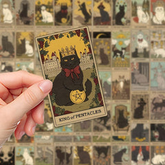 72pcs Cat Tarot Horoscope Stickers for DIY Arts & Crafts