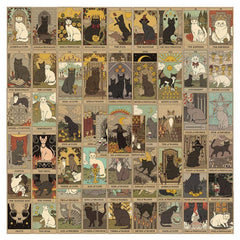 72pcs Cat Tarot Horoscope Stickers for DIY Arts & Crafts
