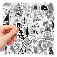 50pcs Retro Totem Graffiti Stickers Waterproof Creative DIY for Students