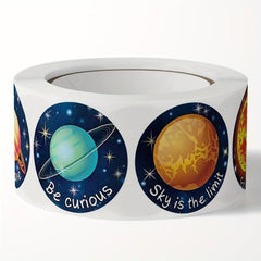 500 Sheets Planet Animal Thank You Stickers