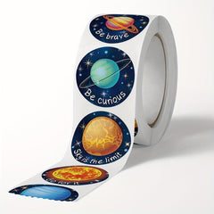 500 Sheets Planet Animal Thank You Stickers