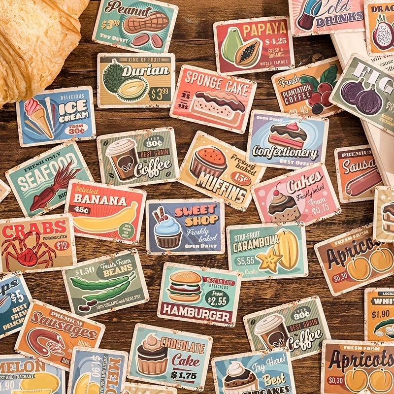 45 Pcs Vintage Washi Stickers Ticket Book Stickers Scrapbooking Journaling Label