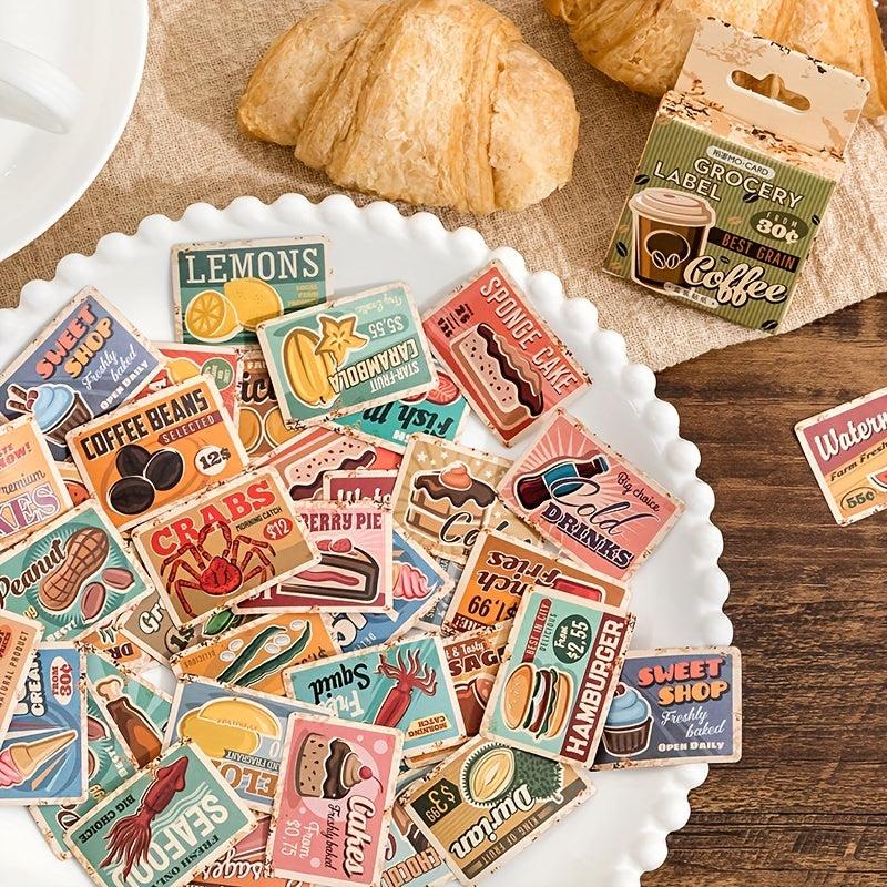 45 Pcs Vintage Washi Stickers Ticket Book Stickers Scrapbooking Journaling Label