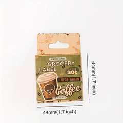 45 Pcs Vintage Washi Stickers Ticket Book Stickers Scrapbooking Journaling Label