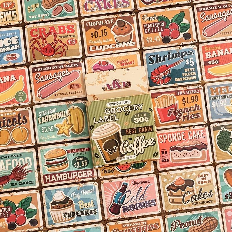 45 Pcs Vintage Washi Stickers Ticket Book Stickers Scrapbooking Journaling Label