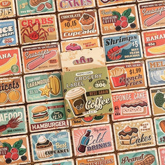 45 Pcs Vintage Washi Stickers Ticket Book Stickers Scrapbooking Journaling Label