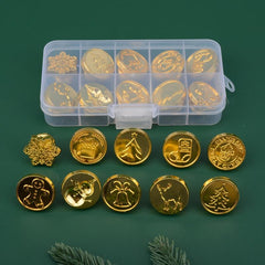 10pcs Christmas Wax Seal Stamp Head Set