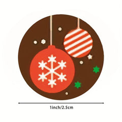 500pcs Christmas Gift Adhesive Sticker Labels - Holiday Decoration Roll
