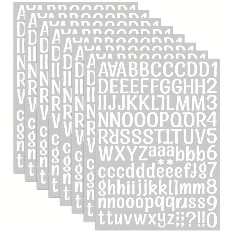 Graduation Cap Letter Stickers Vinyl Self Adhesive Alphabet Numbers