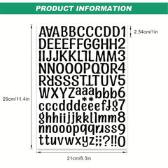 Graduation Cap Letter Stickers Vinyl Self Adhesive Alphabet Numbers