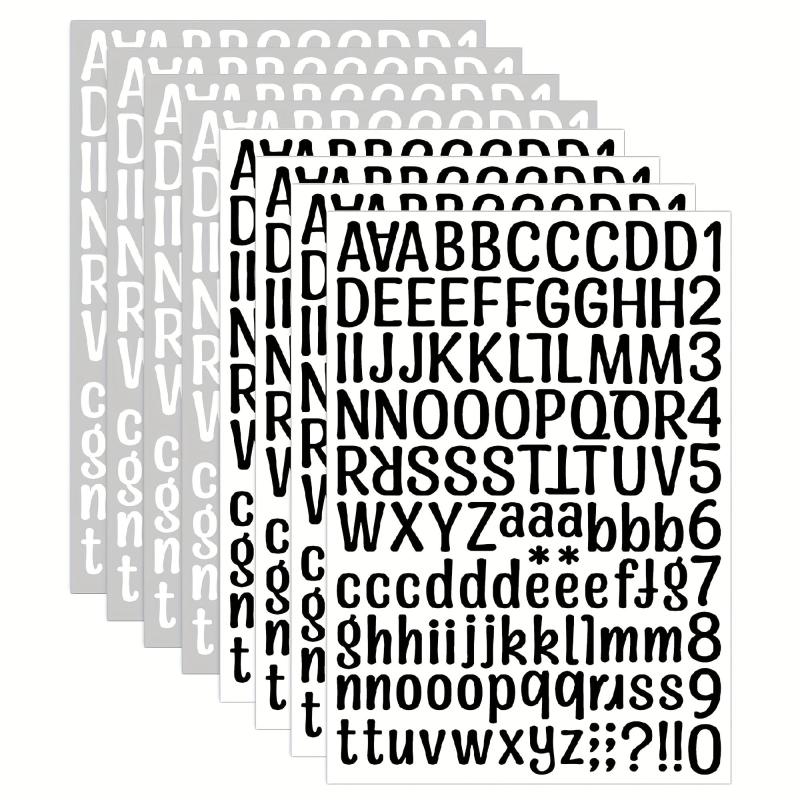 Graduation Cap Letter Stickers Vinyl Self Adhesive Alphabet Numbers