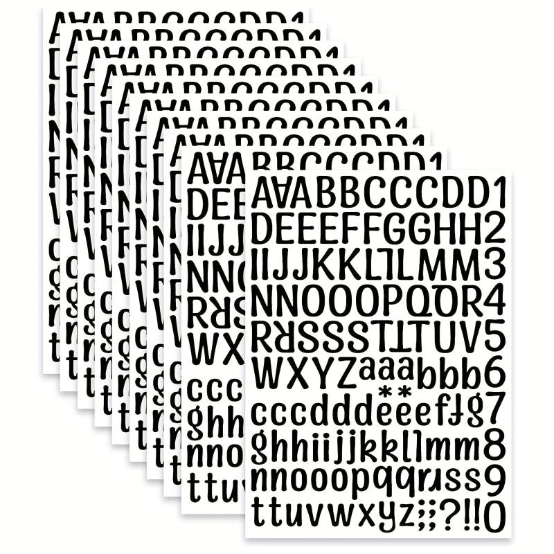 Graduation Cap Letter Stickers Vinyl Self Adhesive Alphabet Numbers