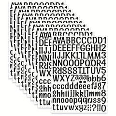 Graduation Cap Letter Stickers Vinyl Self Adhesive Alphabet Numbers