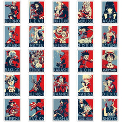 50pcs 2D Poster Animation Graffiti Sticker Diy Creative Toys
